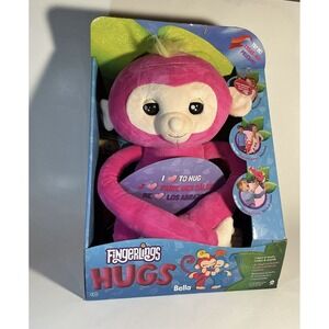 FINGERLINGS HUGS Bella Pink Interactive Plush Monkey Advanced Tech